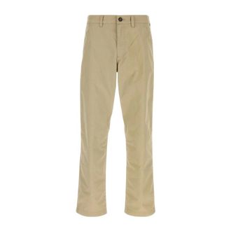 Burberry Pantalones chinos de algod&oacute;n - Trousers - Hombre - Beige - L