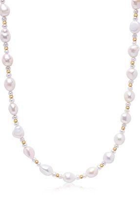 Nialaya Maui Pearl Choker in White Pearls /Gold at Nordstrom