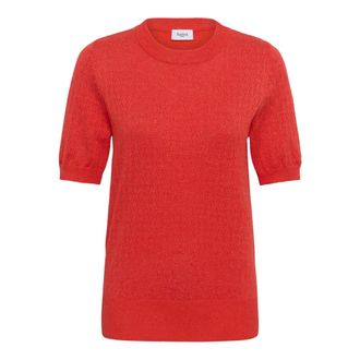 Saint Tropez Gebreide kleding - Dames - Truien - Rood - Maat: 2XL