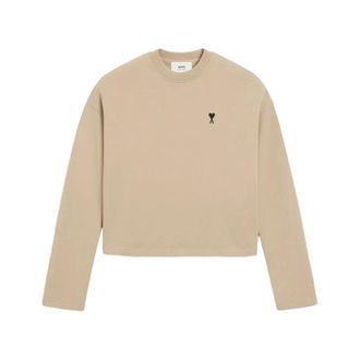 Ami Ami de Coeur Sweatshirt - Dames - Sweatshirts - Beige - XL - Katoen - Hoodies & sweatvesten
