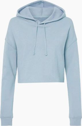 Miso Womens Cropped Hoodie - Blue - Size: 12