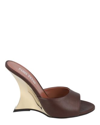PARIS TEXAS Nina Leather Mules