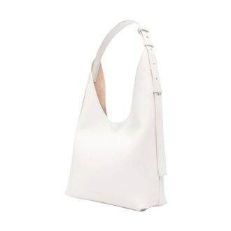 Elisabetta Franchi Borsa Burro - Dames - Tassen - Wit - Maat: ONE Size Leer