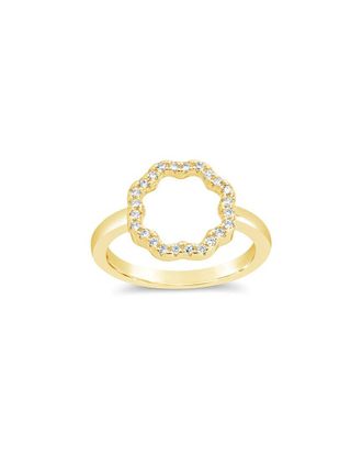 Sterling Forever 14K Plated Cz Marisole Ring