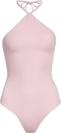 Jacquemus Le Bastide One-Piece Halter Swimsuit in Pink at Nordstrom, Size Xx-Large