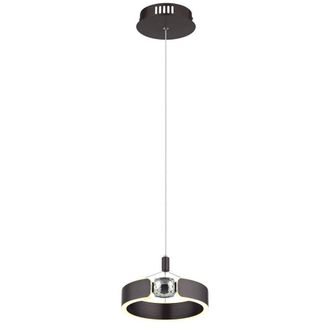 Netlighting Hendricks Pendant Ceiling Light Bronze Colored Brushed LED 3000K in Brown