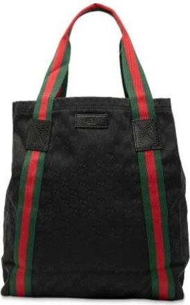 Gucci Pre-owned Canvas Tote Bag - Dames - Vintage Shopper - Veelkleurig - ONE Size - Vintage