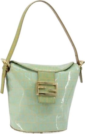 Fendi Pre-owned Shoulder Bags, female, Green, Size: ONE SIZE Pre-owned Vintage Shoulder Bag