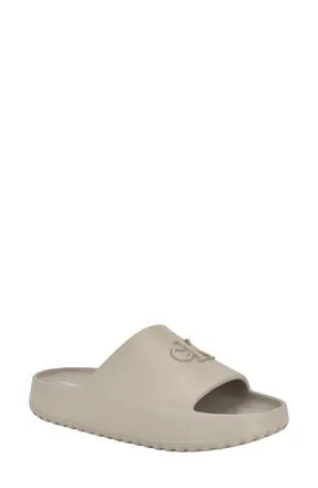 Calvin Klein Nanzey Slide Sandal in Light Gray at Nordstrom Rack, Size 10