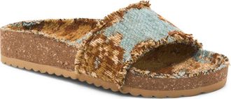 Free People Woven Wonders Slide Sandal in Agua Fresca Combo at Nordstrom, Size 6.5