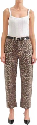 Daze Westward High Rise Barrel Leg Jeans In Cool Cat