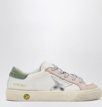 Golden Goose Low-top sneaker May white/pink/olive green