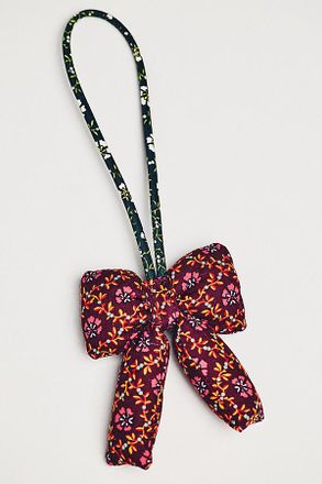 Vera Bradley Plush Puffy Bow-Shaped Bag Charm