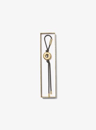 Michael Kors Initial Gold-Tone and Speckled Cord Bag Charm