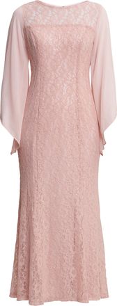 Gina Bacconi Womens Izetta Long Fit And Flare Dress - Rose - Size 10 UK