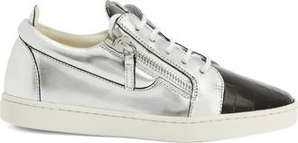Giuseppe Zanotti Nicki sneakers met metallic-effect - Zilver