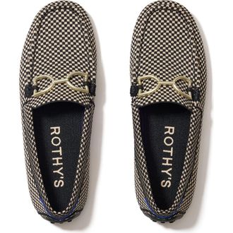 Rothy's The Double Bit Driver in Classic Micro Check at Nordstrom, Size 12.5
