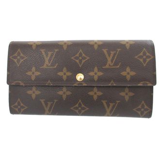 Louis Vuitton Brown Monogram Canvas Long Wallet (Bi-Fold) (Pre-Owned)