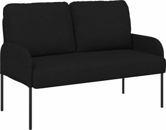 vidaXL Sof&aacute;s Con Coj&iacute;n 110cm Negro Madera Contrachapada Vidaxl