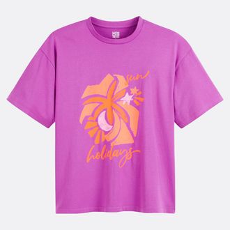 La Redoute Collections Bedrukt T-shirt met ronde hals en korte mouwen