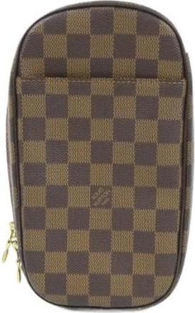 Louis Vuitton Pre-owned Pochette Gange Damier Schoudertas - Heren - Vintage Schoudertas - Bruin - ONE Size - Vintage