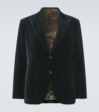 Etro Blazer de terciopelo de algod&oacute;n