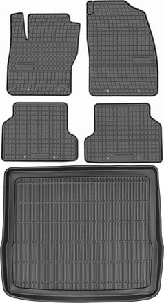 OEM Juego De Alfombrillas De Goma Para Coche Y Alfombrilla Para Maletero Para Ford Focus Ii Estate (2004-2011)