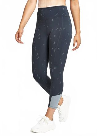 Oiselle Womens Firecracker 3/4 Tights Legging In Black