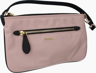Burberry Womens Burberry Double Faced Pouch - Rose Beige