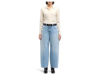 7 For All Mankind Bonnie Curvilinear Womens Jeans Seabreeze : 28 30, Cotton/Denim/Elastane