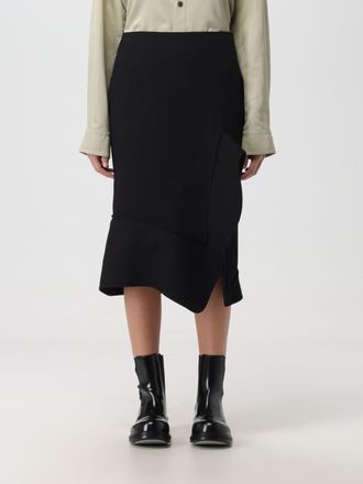 Bottega Veneta Asymmetrische Drape Midi Rok