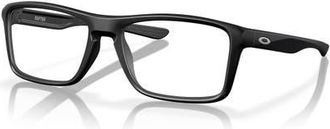 Oakley 57mm Rectangle optical glasses in Black at Nordstrom