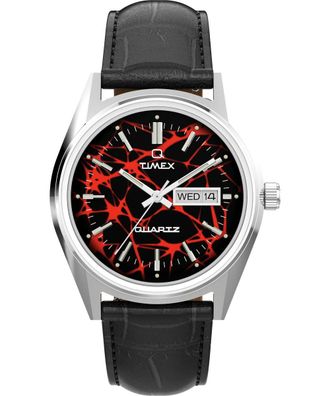 Timex Reissue Mens Black Watch TW2Y55700 Leather - One Size