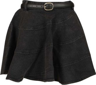Self Portrait Flared Miniskirt