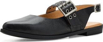 Miz Mooz Freya Sling Back Flats Womens Flat Shoes Black : EU 42 (US Womens 10.5-11) B - Medium, Leather