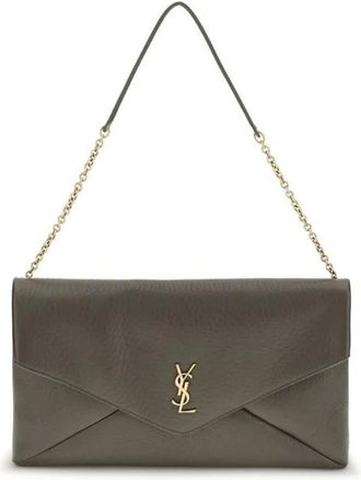 Saint Laurent Tassen, Dames, Groen, ONE Size, Iconische Schoudertas met Luxe Ambacht