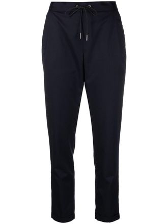 Fabiana Filippi drawstring tapered trousers - Blue