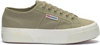 Superga Womens 2740 Platform Shoes, Color Grey Fossil/Favorio, Size: 3.5 UK