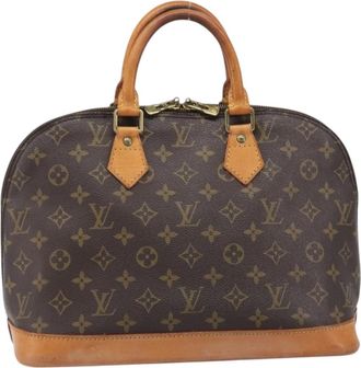 Louis Vuitton Alma Monogram Canvas Brown Canvas Handbag (Pre-Owned)