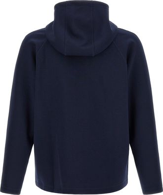 Lacoste Zip-Through Polyester Hoodie - Blue
