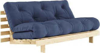 Karup Design Roots Schlafsofa, 160 x 200 cm, Kiefer natur / navy (737)