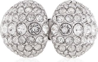 Swarovski Sublima Cocktail Ring Rhodium Shiny Crystal, Size 55 (US 6.75)