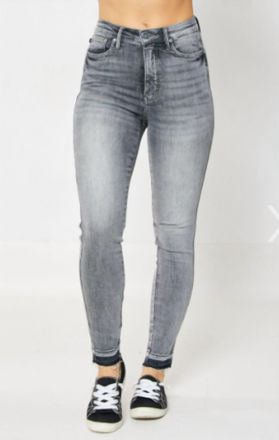Judy Blue High Waist Tummy Control Skinny Jeans In Grey