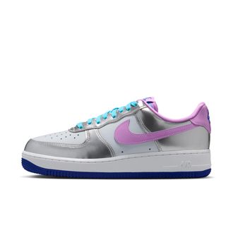 Nike Womens Air Force 1 07 WNBA All-Star Weekend Shoes in Grey | IV5686-001