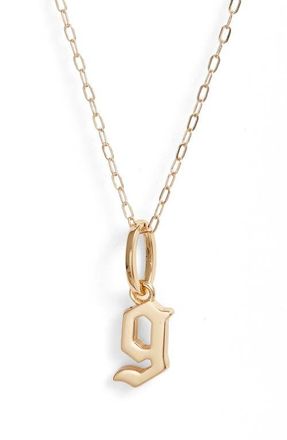 Miranda Frye Sophie Customized Initial Pendant Necklace in Gold - G at Nordstrom