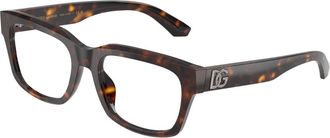 Dolce & Gabbana Brillen - Heren - Brillen - Bruin - 55 MM - Accessoires