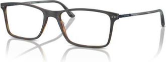 Giorgio Armani 55mm Rectangle optical glasses in Grey at Nordstrom