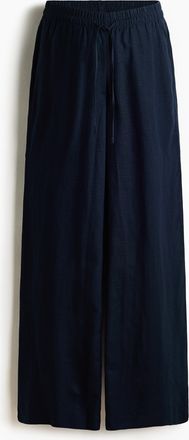 H&M MAMA Before & After Hose aus Leinenmix - Blue