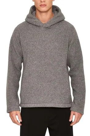 Orlebar Brown Wool-Blend Melange Hoodie - Gray