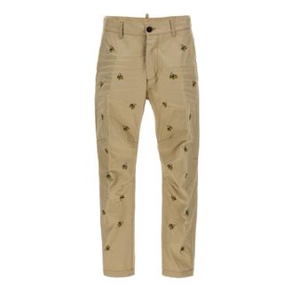 Dsquared2 Broeken, Heren, Beige, S, Katoen, Chino Broek